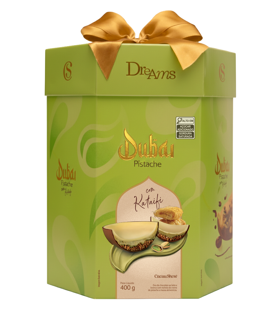Ovo de Páscoa Dreams Dubai Pistache 400g