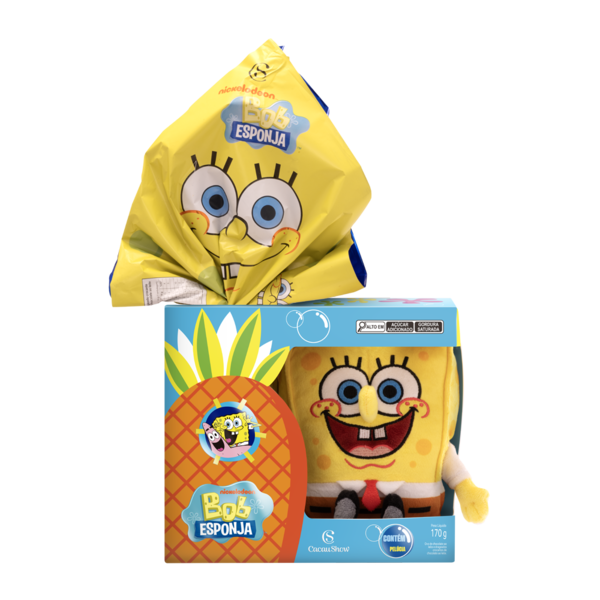 Ovo de Páscoa Pelúcia Bob Esponja 170g